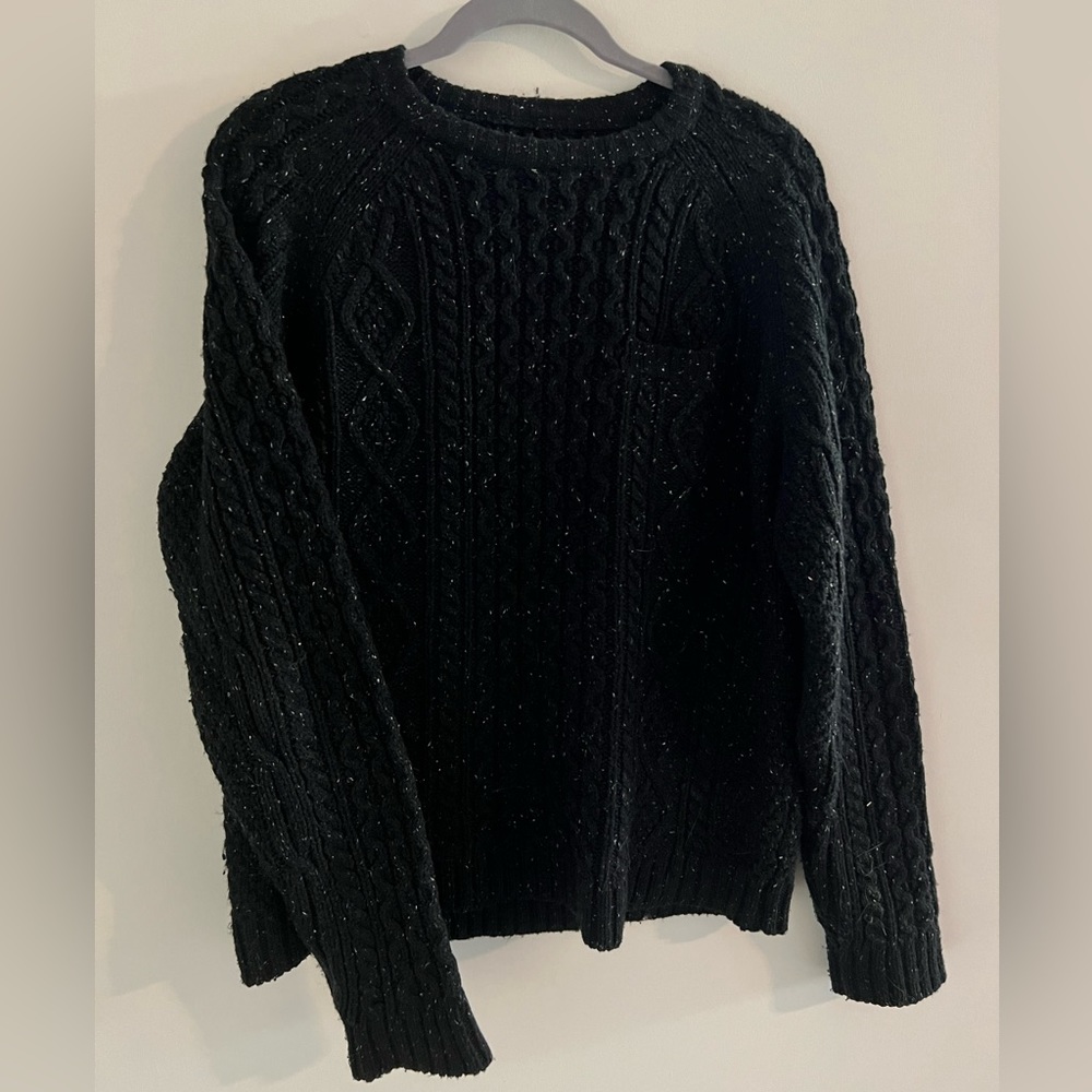 black knit Saturdays sweater